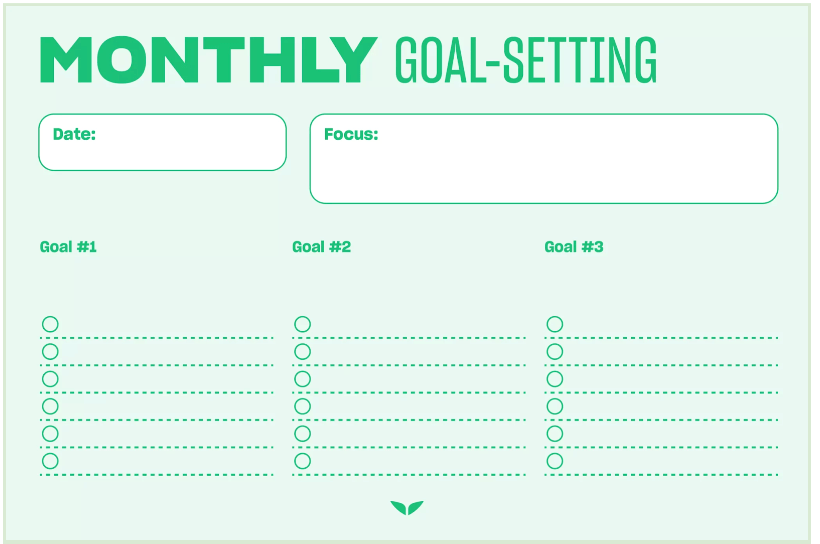 Monthly Goal-Setting