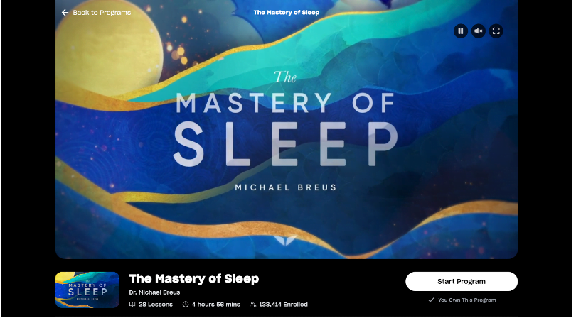 The Mastery Of Sleep