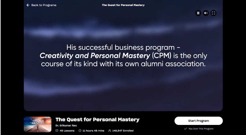 The Quest for Personal Mastery