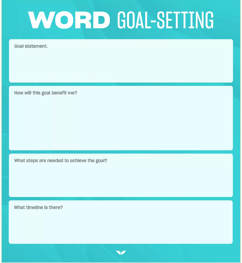 Word Goal-Setting