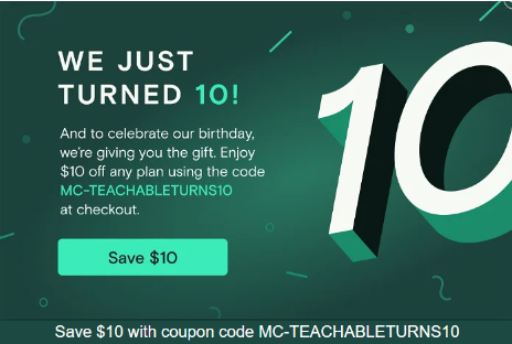 Save $10 With the Teachable Promo Code