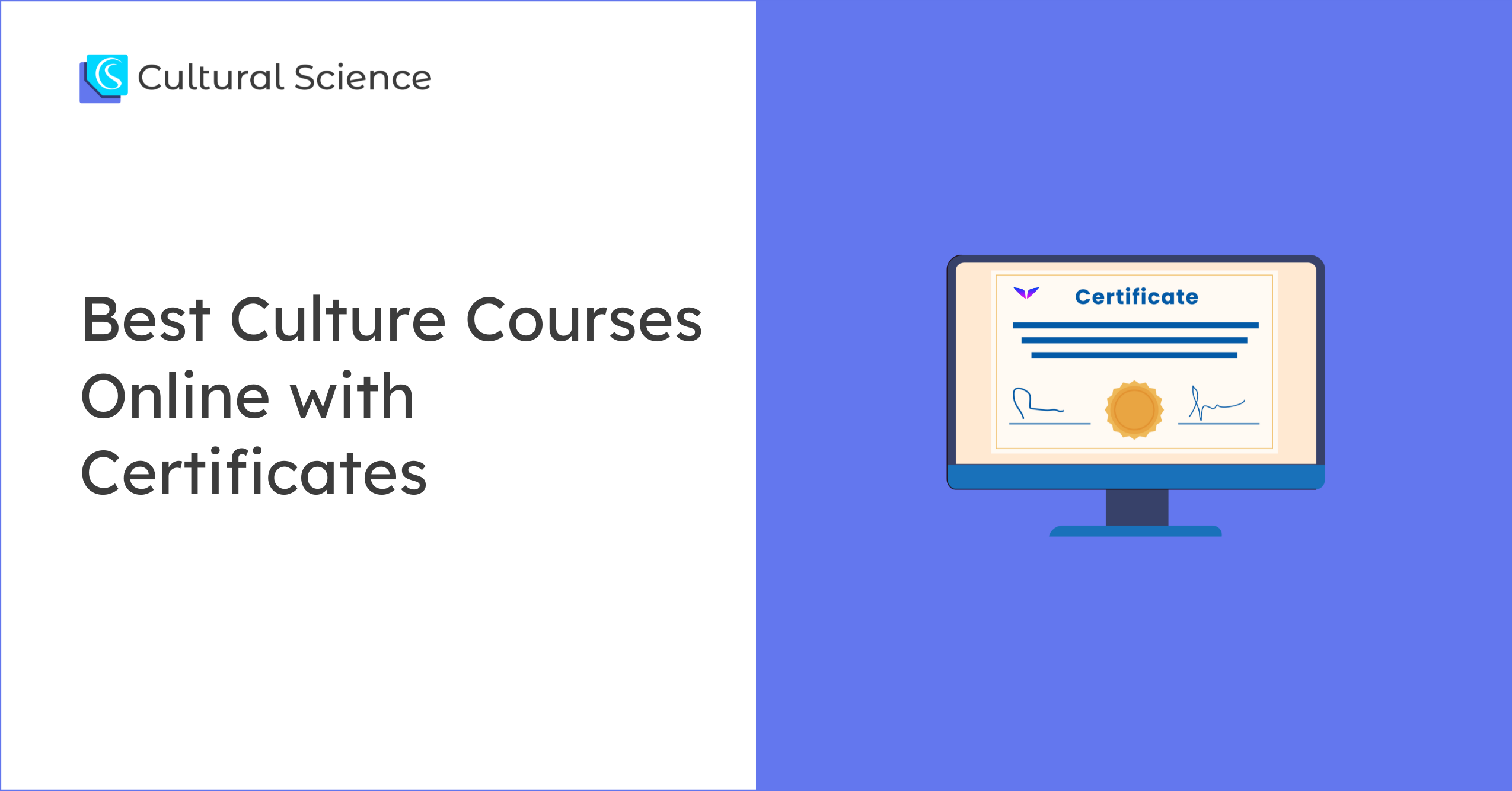 Best Culture Courses Online with Certificates