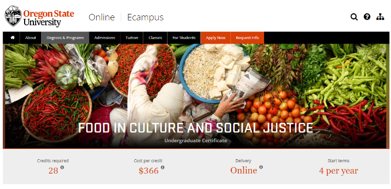 Food in Culture and Social Justice