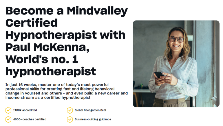 Mindvalley Certified Hypnotherapist