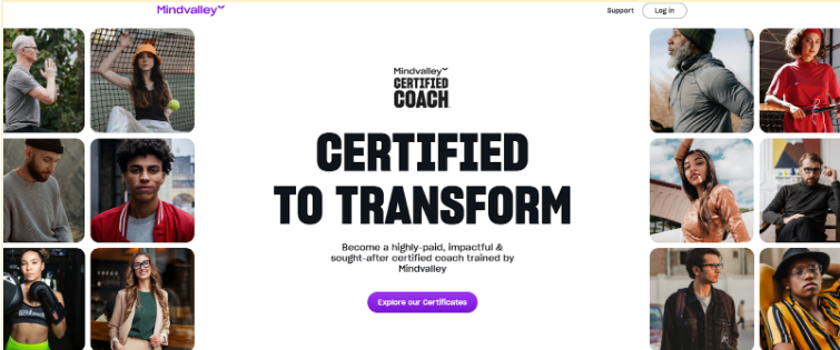 Mindvalley coach certification page