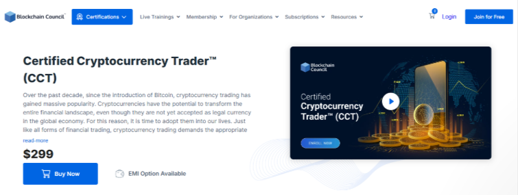 Certified Cryptocurrency Trader